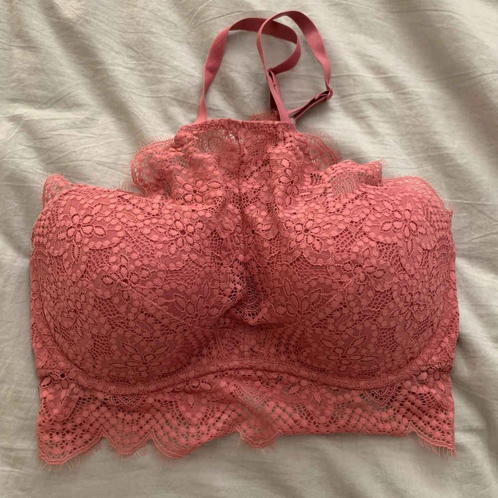 NEVER WORN high neck lace bralette
